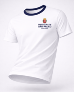 Camiseta Escolar Gola Azul - Imagem 2