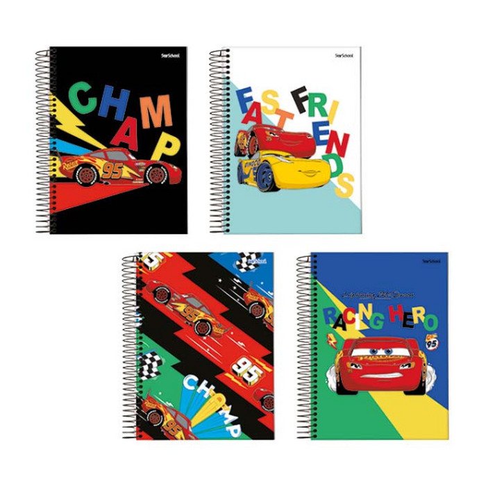 28b7b7337abe6edadd1374489ef08c00-2.jpg Caderno Universitário Carros 80 Folhas - Starschool - Imagem 1