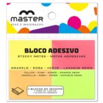 Bloco Adesivo Master Colorido OBLO4CS