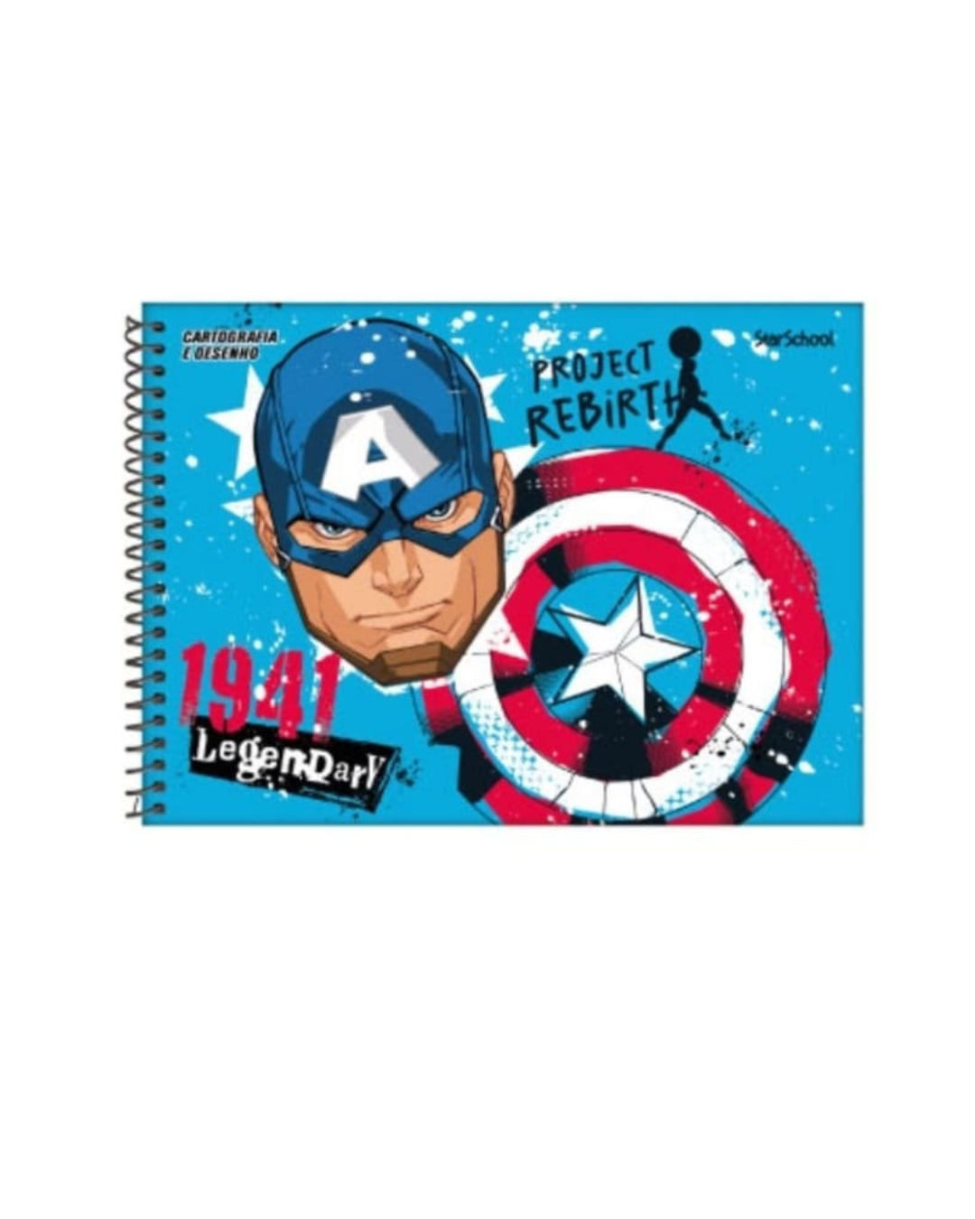 15558943204-1.png Caderno de Cartogafia Capitão América - Imagem 1