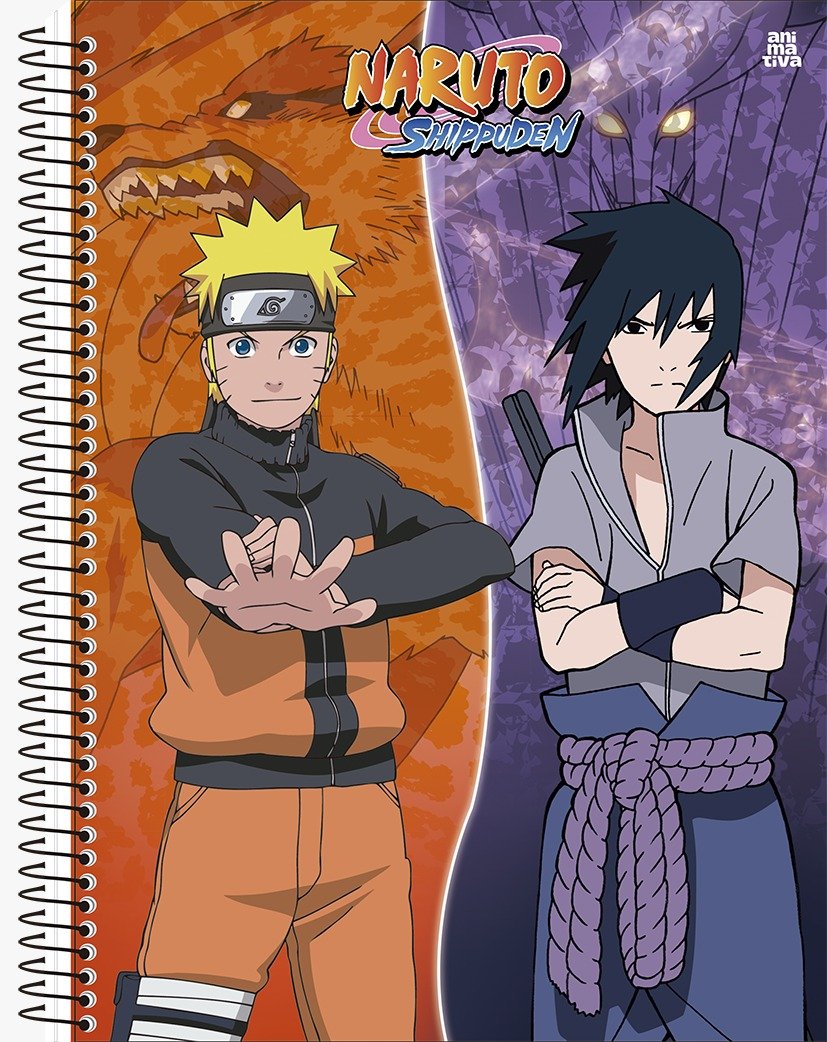 15560341820-7393295b-9492-4d6e-a246-6cf8200d80d7.jpg Caderno Universitário 80 Folhas Naruto - Imagem 1